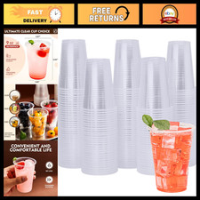 YEEHAW 9 oz Plastic Cups, 2000 Pack - Clear Disposable Drinking Water Cups for C picture