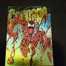 Fleer 1994 Marvel Universe Carnage Power Blast Limited Edition Insert Card 1/9 picture