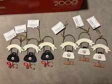 Catherine Lillywhite Medical Nurse Doctor Ornaments Lot 6 Limited Edition NWT picture