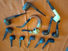 Lot Of 13 Vintage Estate Smoking Tobacco Pipes picture
