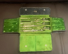 Vintage Dietzgen Universal Drafting Set with Case Made In Germany Used Cond picture