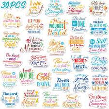 30PCS Bible Verse Fridge Magnets, Inspirational Bible Verse Refrigerator Magneti picture