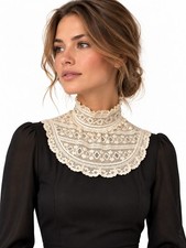 Antique Victorian Lace Collar High Neck picture