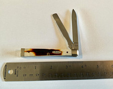 Rare 2011 Case xx Full Size, Red Stag Doctors Knife with Spatula. Model R5285 picture