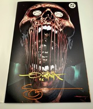 Absolute Batman 19 Glow In The Dark Virgin LMT Variant NM GITD 2x AUTOGRAPHED picture