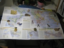 THE GREEKS + ANCIENT GREECE MAP National Geographic December 1999 picture