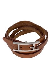 HERMES API 3/Bracelet/Leather/BRW/Ladies picture