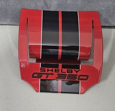 Ford Mustand Shelby GT 350 Business Card Holder Red w/ black stripes picture