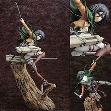 24CM Attack on Titan Mikasa Ackerman Anime Action Figure Desktop Statue Toy New picture