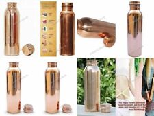 New Bottol Set 10 Pcs Travel Finish Pure Copper Plain Bottle Copper Vessel picture