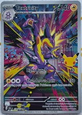 134/128 Toxtricity IR Pokémon TCG 30th Anniversary Celebration MINT Pack Fresh picture