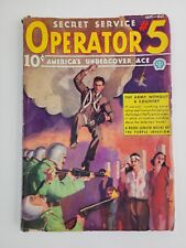 Operator #5 Pulp Magazine Sept.-Oct. 1937 Howitt Firing Squad Cover picture