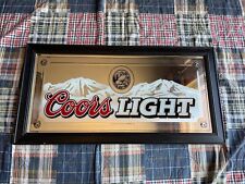 Coors Light Beer Mirror Advertising Sign 27” x 14” picture