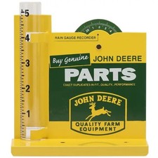John Deere Parts Metal Rain Gauge 5
