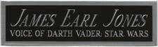 JAMES EARL JONES STAR WARS DARTH VADER NAMEPLATE AUTOGRAPHED Signed BOOK-PHOTO picture
