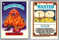 1986 Topps Garbage Pail Kids GPK Original Series 4 Card KITTY Litter 159b 2-Star picture