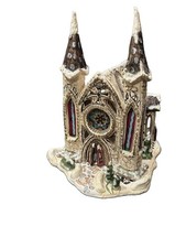 BLUE SKY CLAYWORKS HEATHER GOLDMINC LARGE CHRISTMAS CATHEDRAL STAINED GLASS picture