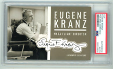 EUGENE GENE KRANZ Signed Custom Cut Photo Card Apollo 11 13 Flight Director- PSA picture