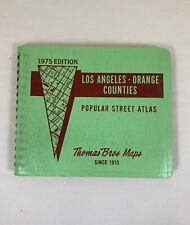 1975 EDITION LOS ANGELES ORANGE COUNTIES POPULAR STREET ATLAS THOMAS BROS MAPS picture