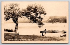 View from Kincaid's Lake Cossayuna New York Argyle Greenwich Real Photo RPPC picture