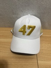 Charlie Kirk Turning Point USA Donald Trump 47 White And Gold Hat picture