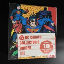 1995 DC Comics Collector's Binder w/ 10 Protector Sleeves - New/ Sealed picture