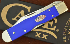 CASE XX USA 2026 ROYAL BLUE DELRIN FLAG SHIELD LOCKBACK CHEETAH CUB VAULT KNIFE picture