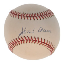 Hank Aaron HOF Braves Signed ONL Baseball PSA/DNA AUTO COA picture