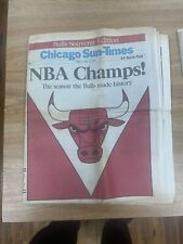 Chicago Sun Times Chicago Bulls  Championship Newspaper 1991, 1992,1993,1996 picture