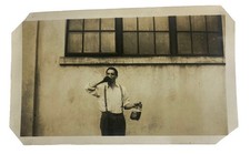Man Double-fisting Beer & Liquor North Bend Oregon Antique 1930s Photo, 4.5x3in picture