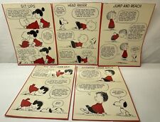 Vintage Schulz Peanuts Snoopy Charlie Brown,, Posters 15x10 Set Of 5 picture