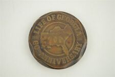 Vintage 1951 Life Of Georgia Insurance Bronze Paperweight 3