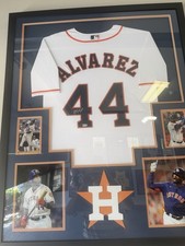 Yordan Alvarez Signed Astros Jersey Team Authenticated Professionally Framed picture