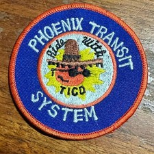 1990's Phoenix Transit System Ride with TICO Bus Subway Patch picture