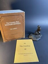 Franklin Mint Western Bronze 1976 Limited Edition The Cowboy 3.5” No.1 In Series picture