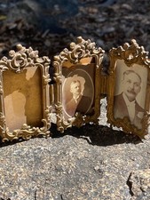 Antique Tri-Fold Hinged Frame picture