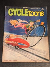 Vintage Petersen’s CYCLEtoons February 1969 Motorcycle Humor Magazine 35¢ picture