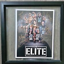 Like New Very Rare Autographed ROH/NJPW/AEW Picture - The Elite COA - Free Frame picture