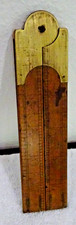 Rare Antique J. Smith Shipwright's Boxwood Brass Folding Rule 24
