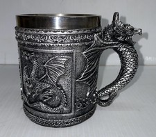Medieval Roaring Dragon Coffee Mug - Dungeons And Dragons Novelty Gothic picture