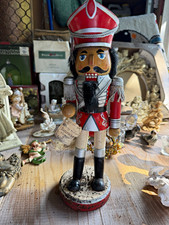 Target Limited Edition Wooden Nutcracker 14in Red/Black/White Christmas 2000 picture