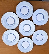 Vintage  Minton Cheviot Blue Salad Plates 8
