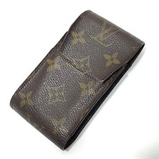 Louis Vuitton M63024 Cigarette Case Tobacco Brown Authentic Japan Very Good picture