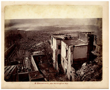 Italy, Naples, San Sebastiano after the'eruption of Vesuvius, ca. 1872 Origin picture
