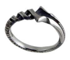 Neon Genesis EVANGELION Lanse of Longinus 925 Silver Ring #19(6.0cm) picture