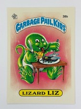 1985 Topps Garbage Pail Kids GPK - OS1 Series 1 #38b LIZARD LIZ -Matte picture