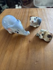 Antique Wade England, 1960’s, Happy Family Mom Elephant Baby Giraffe & Bunny (5) picture