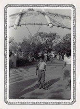 1956 Adventureland Entrance Disneyland 1950s Photo Kid Bamboo Elephant Tusks picture