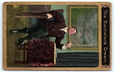 1910 postcard: 'The Bachelors Dream' picture