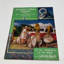 VTG 1940's International Trucks Attilio Gatti Mountains Moon Expedition BOOKLET picture